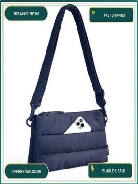 BAGSMART Crossbody Purse RFID Blocking Puffy Travel Handbag